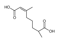 (7R)-3,7-dimethyloct-2-enedioic acid结构式