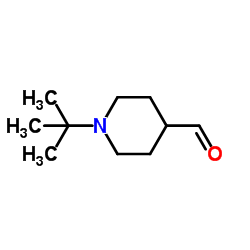 1-(2-Methyl-2-propanyl)-4-piperidinecarbaldehyde Structure