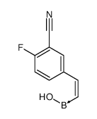 2-(3-cyano-4-fluorophenyl)ethenyl-hydroxyboron结构式