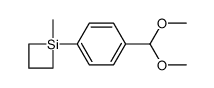 4-(1-methylsilethanyl)benzaldehyde dimethyl acetal Structure