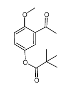 2,2-dimethylpropionic acid 3-acetyl-4-methoxyphenyl ester结构式