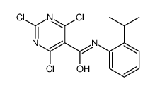 2,4,6-trichloro-N-(2-propan-2-ylphenyl)pyrimidine-5-carboxamide Structure