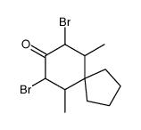 7,9-dibromo-6,10-dimethylspiro[4.5]decan-8-one结构式