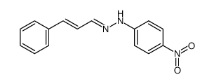 cinnamaldehyde-(4-nitro-phenylhydrazone)结构式