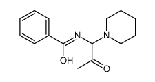N-(2-oxo-1-piperidin-1-ylpropyl)benzamide结构式