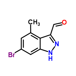 6-Bromo-4-methyl-1H-indazole-3-carbaldehyde Structure