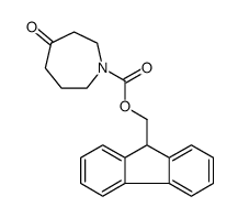 1H-Azepine-1-carboxylic acid, hexahydro-4-oxo-, 9H-fluoren-9-ylmethyl ester结构式