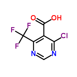 4-Chloro-6-(trifluoromethyl)-5-pyrimidinecarboxylic acid结构式