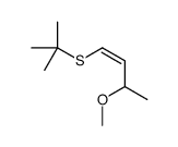 1-tert-butylsulfanyl-3-methoxybut-1-ene结构式