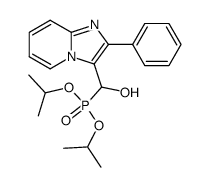 (Hydroxy(2-phenylimidazo(1,2-a)pyridin-3-yl)methyl)phosphonsaeure-diisopropylester Structure