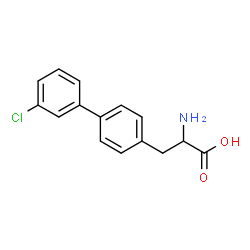 DL-2-AMINO-3-(3'-CHLORO-BIPHENYL-4-YL)-PROPIONIC ACID结构式