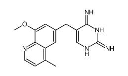 5-[(8-methoxy-4-methylquinolin-6-yl)methyl]pyrimidine-2,4-diamine结构式