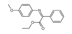 (4-methoxy-phenylimino)-phenyl-acetic acid ethyl ester Structure
