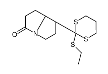 (7R,8S)-7-(2-ethylsulfanyl-1,3-dithian-2-yl)-1,2,5,6,7,8-hexahydropyrrolizin-3-one结构式