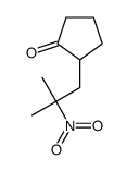 2-(2-methyl-2-nitropropyl)cyclopentan-1-one Structure