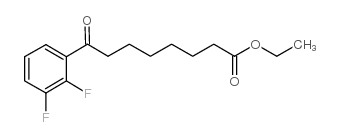 ethyl 8-(2,3-difluorophenyl)-8-oxooctanoate structure