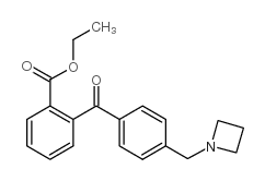 4'-AZETIDINOMETHYL-2-CARBOETHOXYBENZOPHENONE结构式