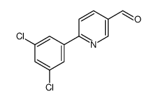 6-(3,5-Dichlorophenyl)-3-pyridinecarbaldehyde structure