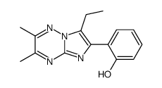 2-(7-ethyl-2,3-dimethylimidazo[1,2-b][1,2,4]triazin-6-yl)phenol Structure