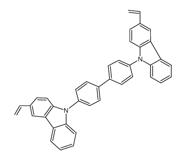 3-ethenyl-9-[4-[4-(3-ethenylcarbazol-9-yl)phenyl]phenyl]carbazole结构式