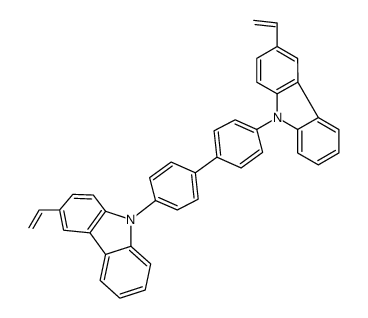 3-ethenyl-9-[4-[4-(3-ethenylcarbazol-9-yl)phenyl]phenyl]carbazole Structure