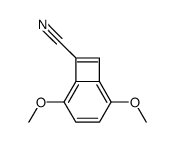 2,5-Dimethoxybicyclo[4.2.0]octa-1,3,5,7-tetraene-7-carbonitrile结构式