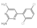 4-(2,5-dichlorophenyl)-6-methylpyrimidin-2-amine结构式