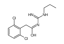 2-(2,6-dichlorophenyl)-N-(N'-propylcarbamimidoyl)acetamide Structure