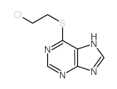 6-(2-chloroethylsulfanyl)-5H-purine结构式