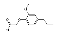 (2-Methoxy-4-propyl-phenoxy)-essigsaeurechlorid Structure