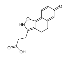 3-(7-oxo-4,5-dihydro-2H-benzo[g][1,2]benzoxazol-3-yl)propanoic acid Structure