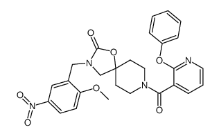 [140] 3-(2-methoxy-5-nitrobenzyl)-8-(2-phenoxypyridine-3-carbonyl)-1-oxa-3,8-diazaspiro[4.5]decan-2-one Structure