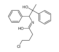 4-chloro-N-(2-hydroxy-1,2-diphenylpropyl)butanamide结构式