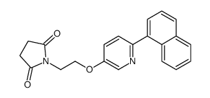 1-[2-(6-naphthalen-1-ylpyridin-3-yl)oxyethyl]pyrrolidine-2,5-dione Structure