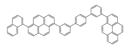1-naphthalen-1-yl-6-[3-[4-(3-pyren-1-ylphenyl)phenyl]phenyl]pyrene Structure