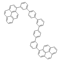 1-[3-[4-[3-[4-(3-pyren-1-ylphenyl)phenyl]phenyl]phenyl]phenyl]pyrene结构式