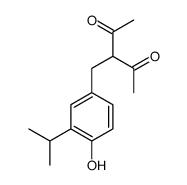 3-[(4-hydroxy-3-propan-2-ylphenyl)methyl]pentane-2,4-dione Structure