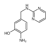 2-amino-5-[(pyrimidin-2-ylamino)methyl]phenol结构式