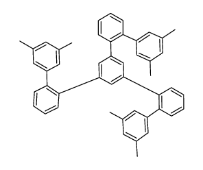 1,3,5-tris[3',5'-dimethylbiphenyl-2-yl]benzene结构式