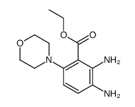 ethyl 2,3-diamino-6-morpholin-4-ylbenzoate结构式