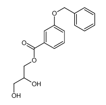 2,3-dihydroxypropyl 3-phenylmethoxybenzoate结构式