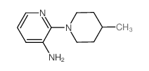 2-(4-Methyl-1-piperidinyl)-3-pyridinylamine Structure
