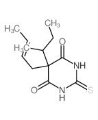 5-butan-2-yl-5-but-2-enyl-2-sulfanylidene-1,3-diazinane-4,6-dione Structure