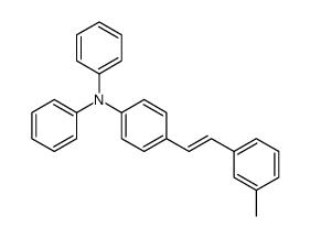 4-[2-(3-methylphenyl)ethenyl]-N,N-diphenylaniline结构式