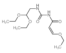 (Z)-N-(2,2-diethoxyethylcarbamoyl)-3-ethoxy-prop-2-enamide Structure