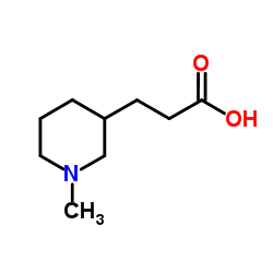 3-(1-Methyl-3-piperidinyl)propanoic acid structure