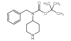 4-N-Boc-4-N-苄基-哌啶结构式
