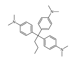 4-[1,1-bis[4-(dimethylamino)phenyl]butyl]-N,N-dimethylaniline结构式