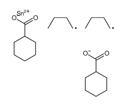 [dibutyl(cyclohexanecarbonyloxy)stannyl] cyclohexanecarboxylate Structure