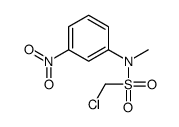 1-chloro-N-methyl-N-(3-nitrophenyl)methanesulfonamide Structure